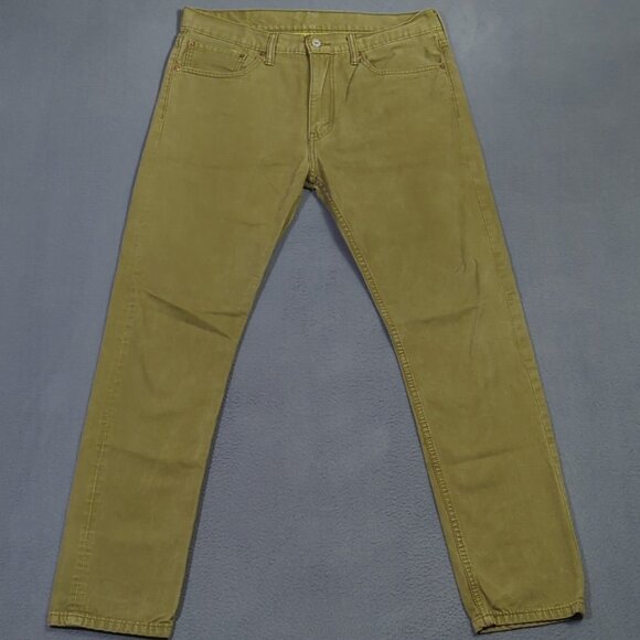 Levi's Jeans Men's 34x32 Fits 36x31 Green 508 Regular Taper Denim - Picture 4 of 11